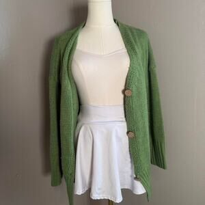 Green Misslook Knit Fall Cardigan